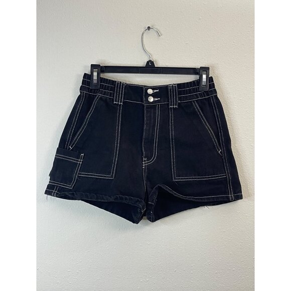 Simple Society Women's High Waist Stretch Denim Short, Size 5/27 - Picture 2 of 10